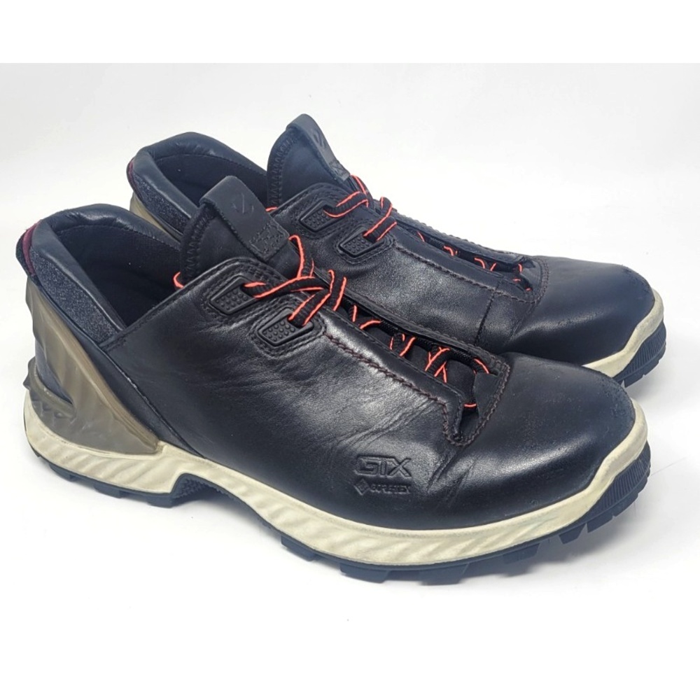 ECCO Womens 10 Exohike Low Leather Gorpcore Hiking Trail Athletic Trainers Shoes
